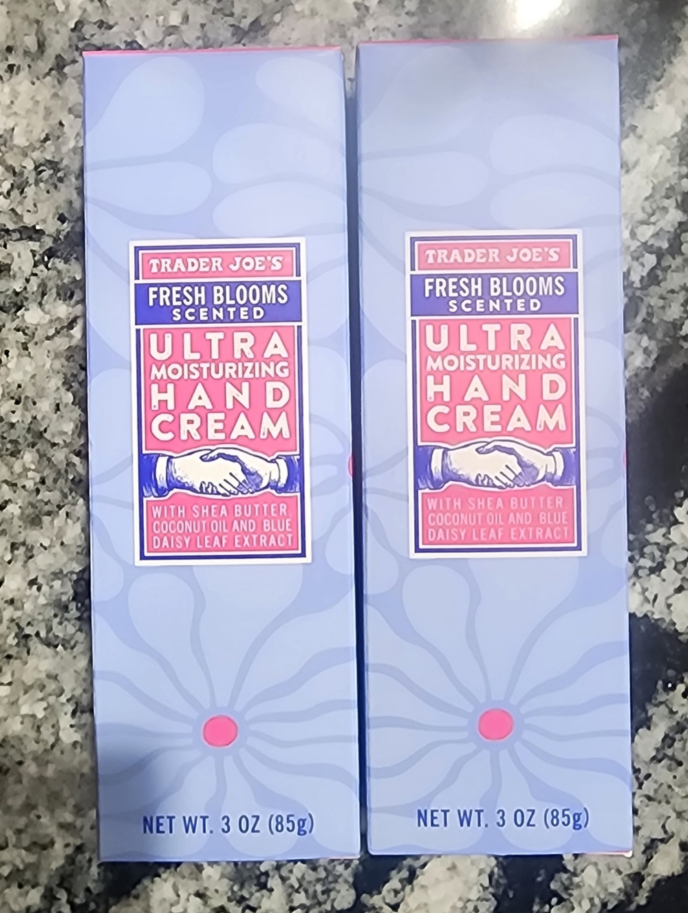 Trader Joe's Ultra Moisturizing Hand Cream Fresh Blooms  3oz Size -  2 New Boxes